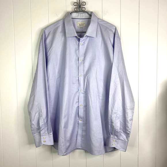 Ted Baker Endurance Men's Pale‎ Lavender Buttondown Dress Shirt